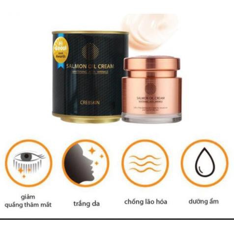 Kem Dưỡng Da, Kem Dưỡng Dầu Cá Hồi Cre8skin 80g Hàn Quốc Giúp Chống Lão Hóa, Trắng Da Cực Tốt