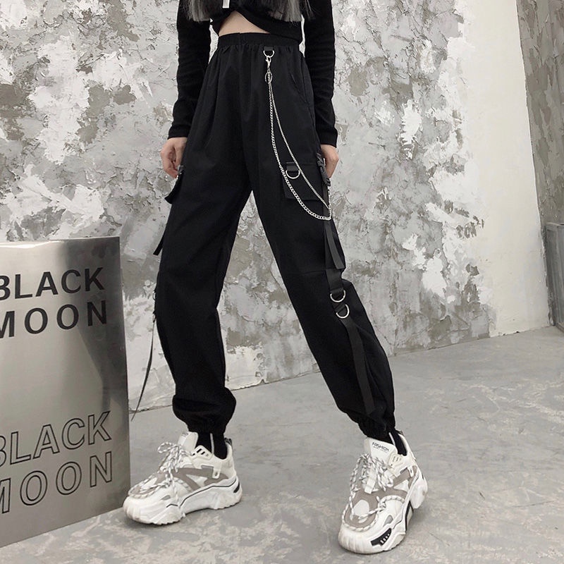 (Sẵn Đen M lót lông) 001 Quần Jogger túi hộp nam nữ boxpant ulzzang cá tính