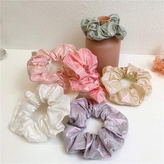 ✨Chun buộc tóc Scrunchie ánh bạc