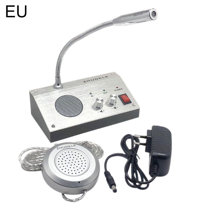 Điện thoại liên lạc nội bộ 2 chiều không cần tiếp xúc tiện dụng cho ngân hàng/bán vé