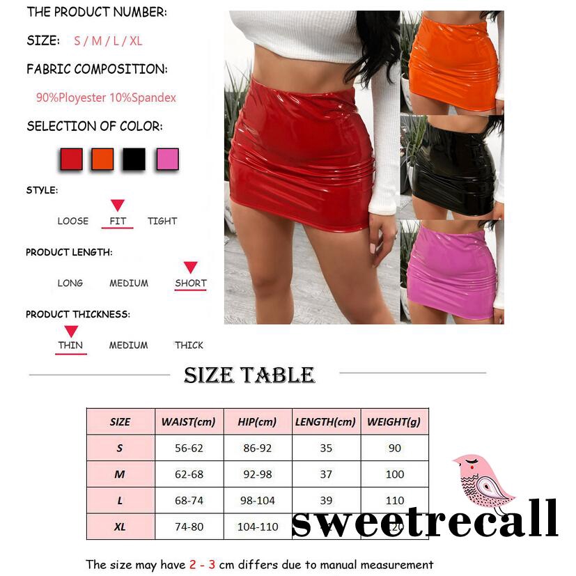 Chân váy da bóng bó sát gợi cảm nữ tính