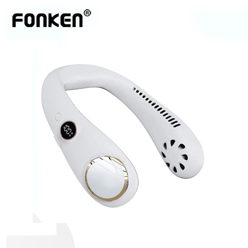 Quạt đeo cổ FONKEN mini không cánh thiết kế sạc USB tiện dụng