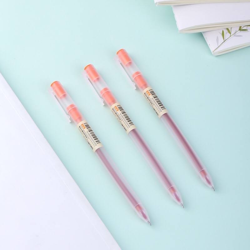Set 2 Bút Gel Màu A119 Deli 8 Màu Dụng Cụ Học Sinh Văn Phòng Phẩm