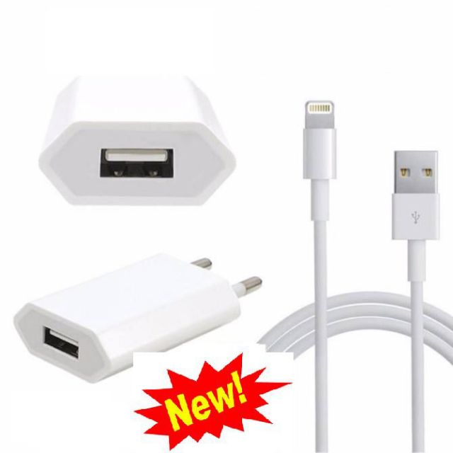 [Mã ELFLASH3 hoàn 10K xu đơn 20K] sạc bộ COMBO tương thích cho dòng iphone củ dẹt