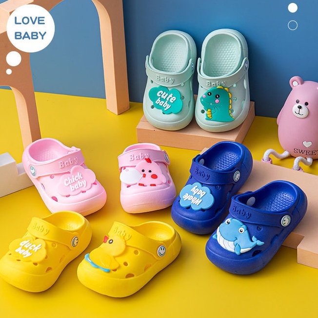 Dép cho bé Cheerful Mario CJ-9966, sục cross cho bé trai bé gái siêu nhẹ chống trơn
