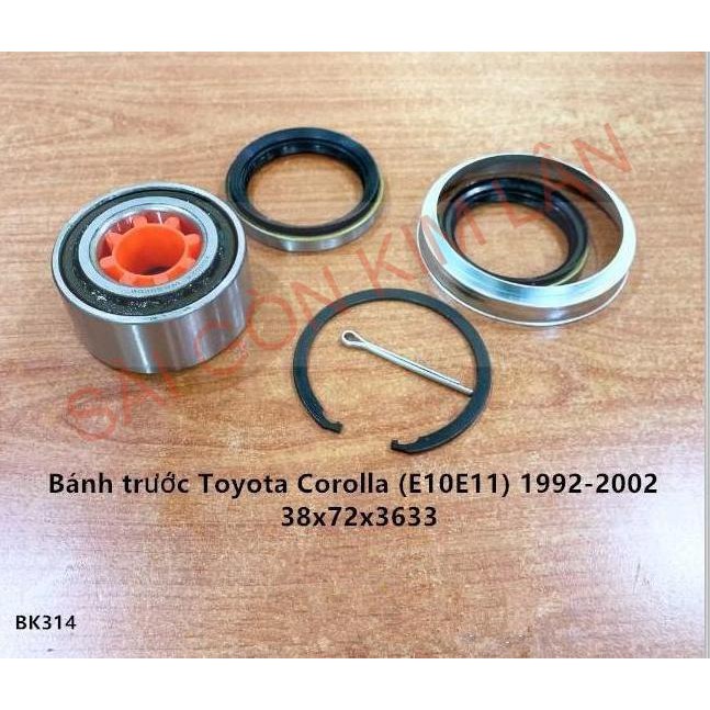 Bạc Đạn Bánh Trước TOYOTA Corolla (E10E11) 1992-2000 ( 38x72x3633)