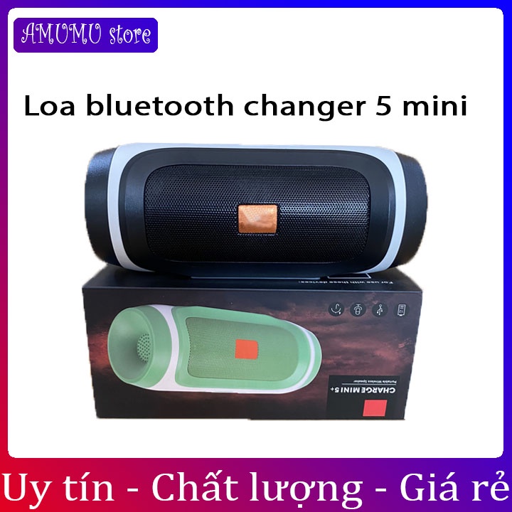 Loa Bluetooth Không Dây Cầm Tay Charge 5 Mini Nghe Nhạc Hay, Hỗ Trợ Cắm Usb Thẻ Nhớ Tf Nhỏ Gọn Giá Rẻ