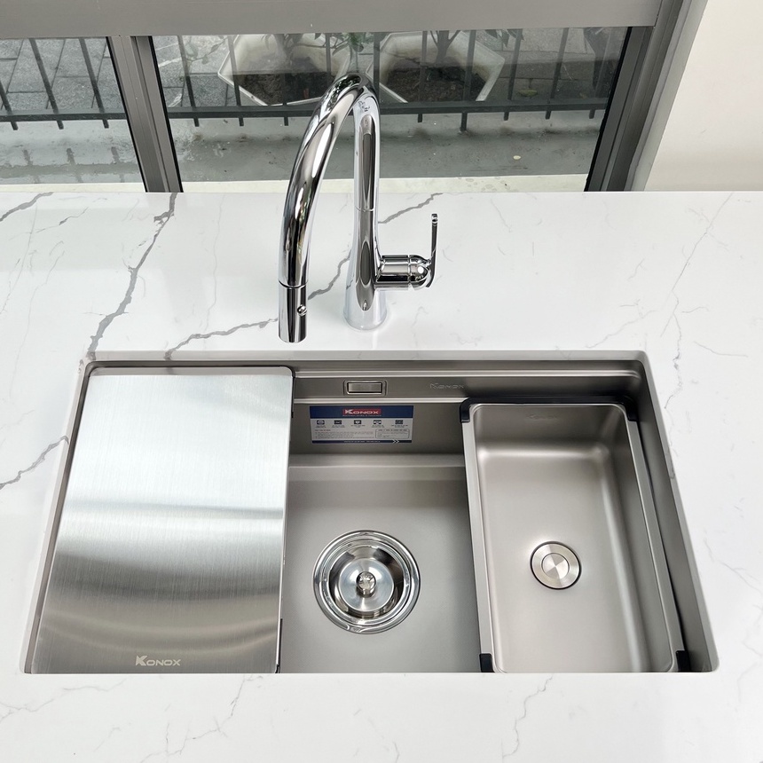 Chậu rửa bát Konox tiêu chuẩn Nhật KN7644SU Dekor, KN8644SU Dekor