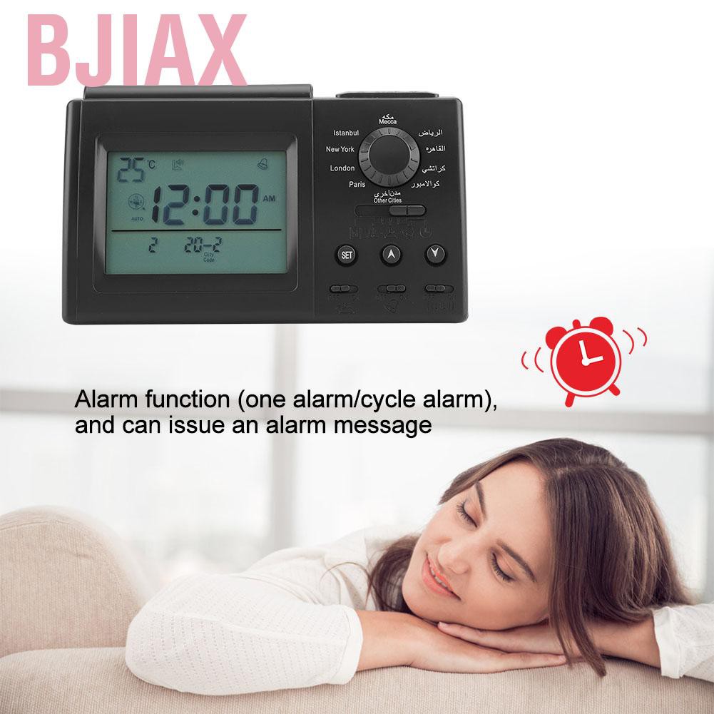 Đồng Hồ Báo Thức Để Bàn Có Đèn Led Phong Cách Hồi Giáo