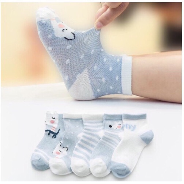 Combo 5 đôi tất siêu mềm cho bé