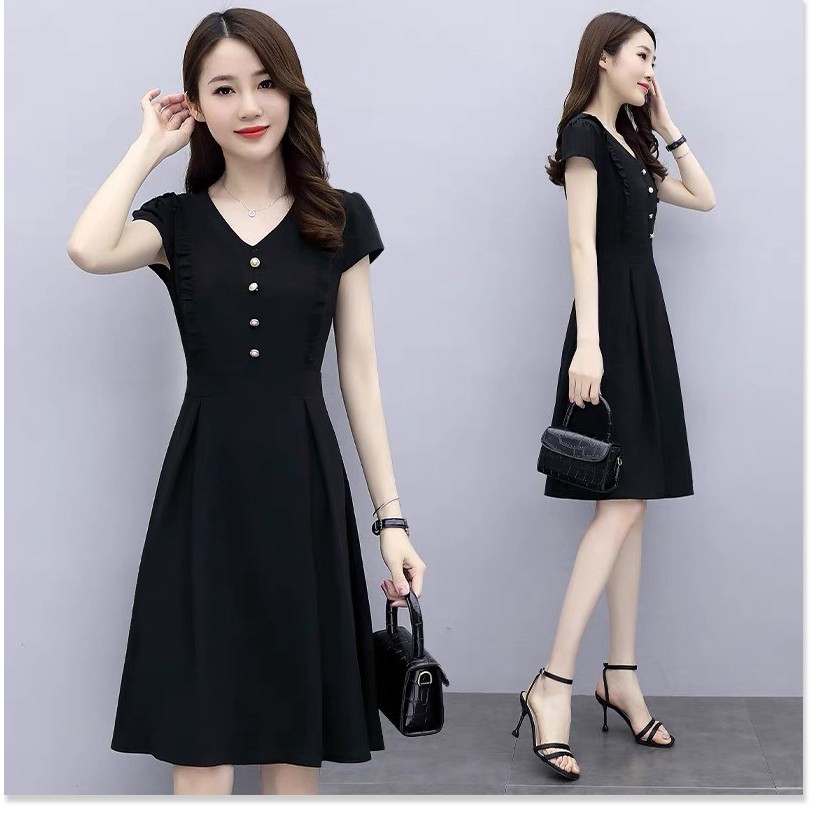 ĐẦM XÒE PHỐI  VIỀN XẾP LY SANG CHẢNH ĐẸP TINH TẾ THỜI TRANG