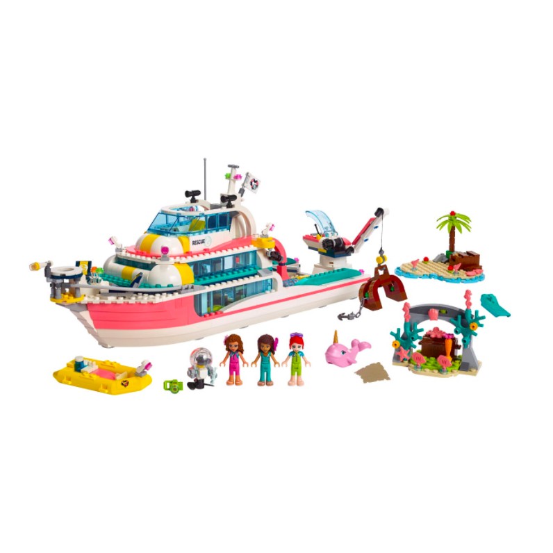 [Chính hãng] LEGO FRIENDS 41381 Du Thuyền Giải Cứu Sinh Vật Biển (Rescue Mission) - HÀNG NHẬP NGUYÊN ANH
