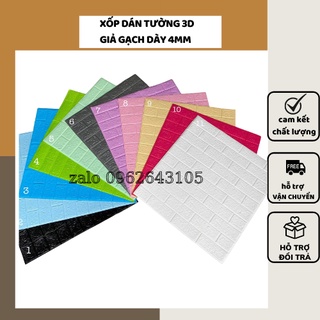 MIẾNG XỐP DÁN TƯỜNG 3D- xốp giả gạch KT 70cm x 77cm DÀY 4MM