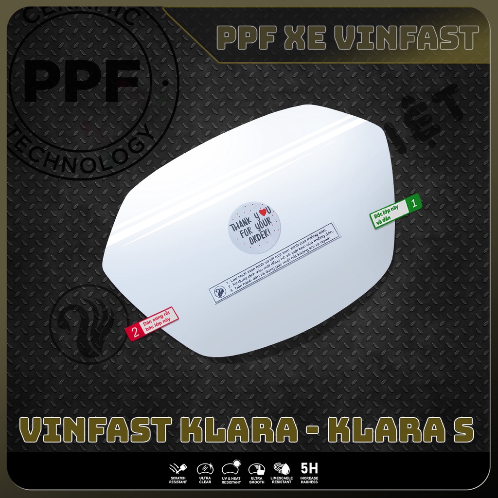Miếng dán bảo vệ VINFAST KLARA - KLARA S chống trầy xước mặt đồng hồ xe VINFAST
