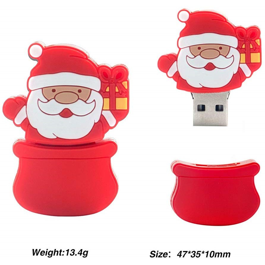 Giáng sinh Ổ đĩa flash USB Usb 128gb 64gb 32gb 16gb 8gb 1gb Phong cách hoạt hình dễ thương