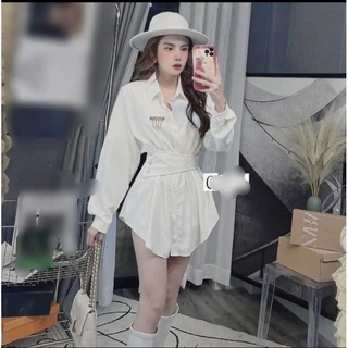 Đầm sơ mi from giấu quần mẫu hot hit