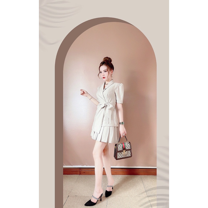 sét áo vét chân xếp ly thời trang | BigBuy360 - bigbuy360.vn