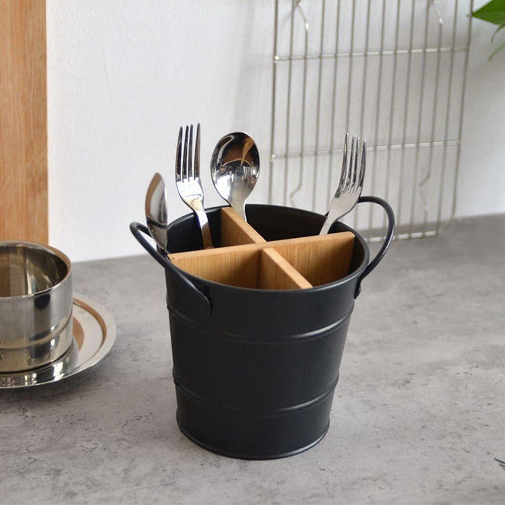 AUGUSTINA Giá Đỡ Dụng Cụ Ăn Uống Bằng Tre Đa Năng Tiện Dụng Cho Nhà Bếp
