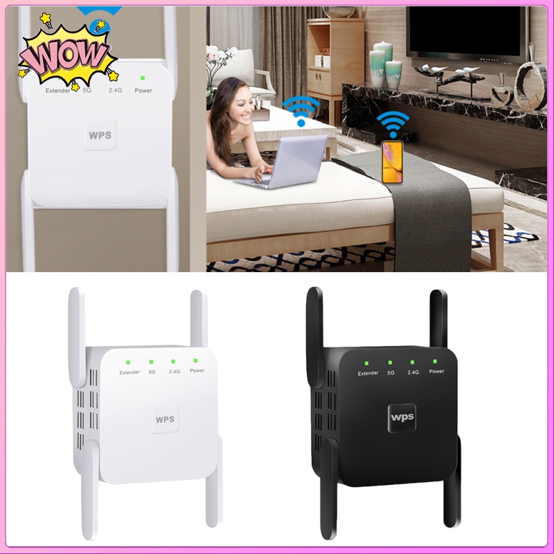 Bộ Khuếch Đại Tín Hiệu Wifi Không Dây 1200 Mbit / S 2.4 G 5 G 4