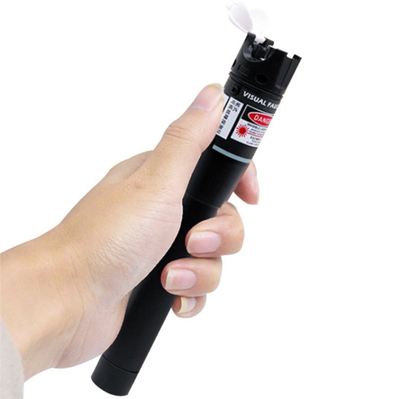 DOU 10-30Km Visual Fault Locator Fiber Optic Cable Tester Red Light Pen Type Handheld Detector Test Equipment