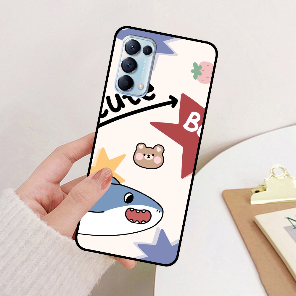 Ốp Oppo Reno5 4G / Reno5 5G / Reno 5 in hình cá mập, khủng long dễ thương nhiều mẫu mã đa dạng, cute (T01 - T06)