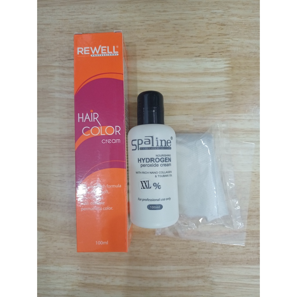 Kem nhuộm tóc Rewell có kèm theo oxi + bao tay nhuộm