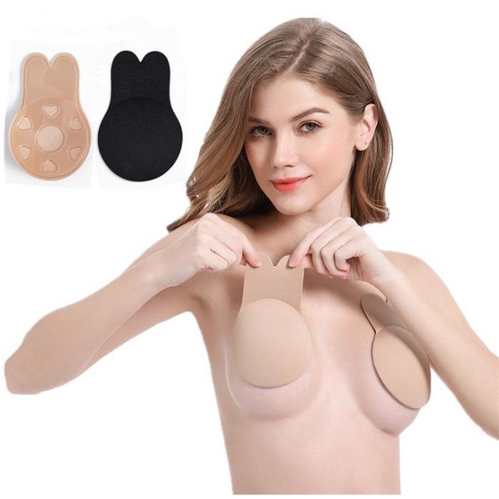 1 Đôi Miếng Dán Nâng Ngực Chống Xệ Tai Thỏ dễ thương