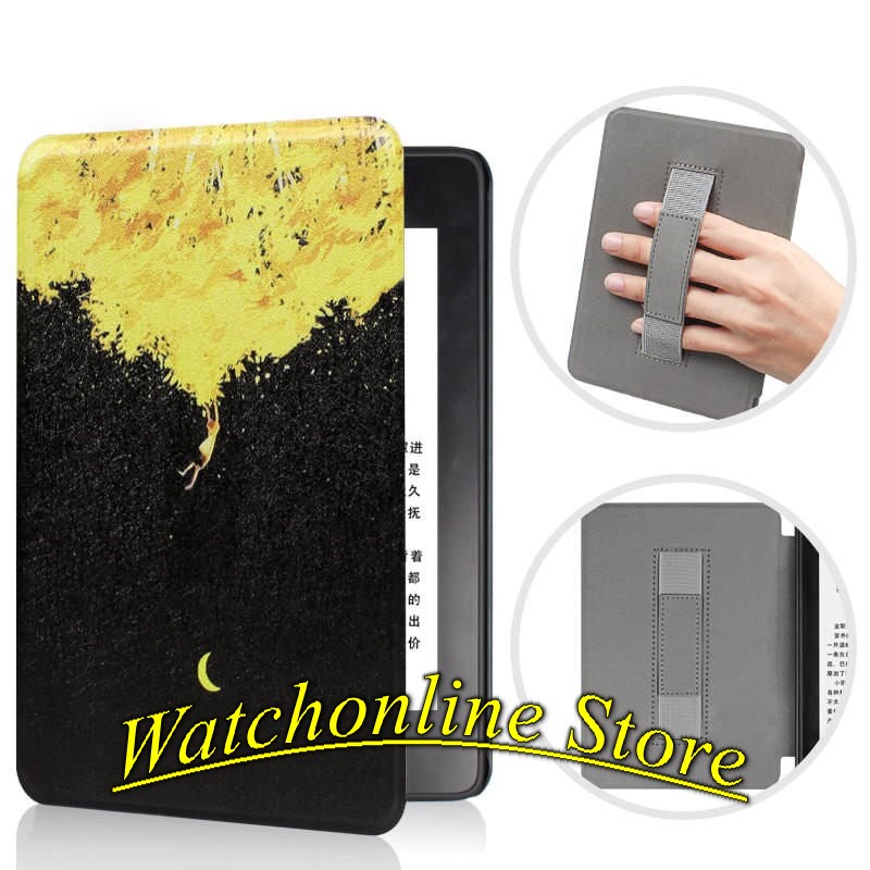 Bao da All-New Kindle Paperwhite 5 2021 6.8&quot; họa tiết đẹp mắt (có đai xỏ ngón)