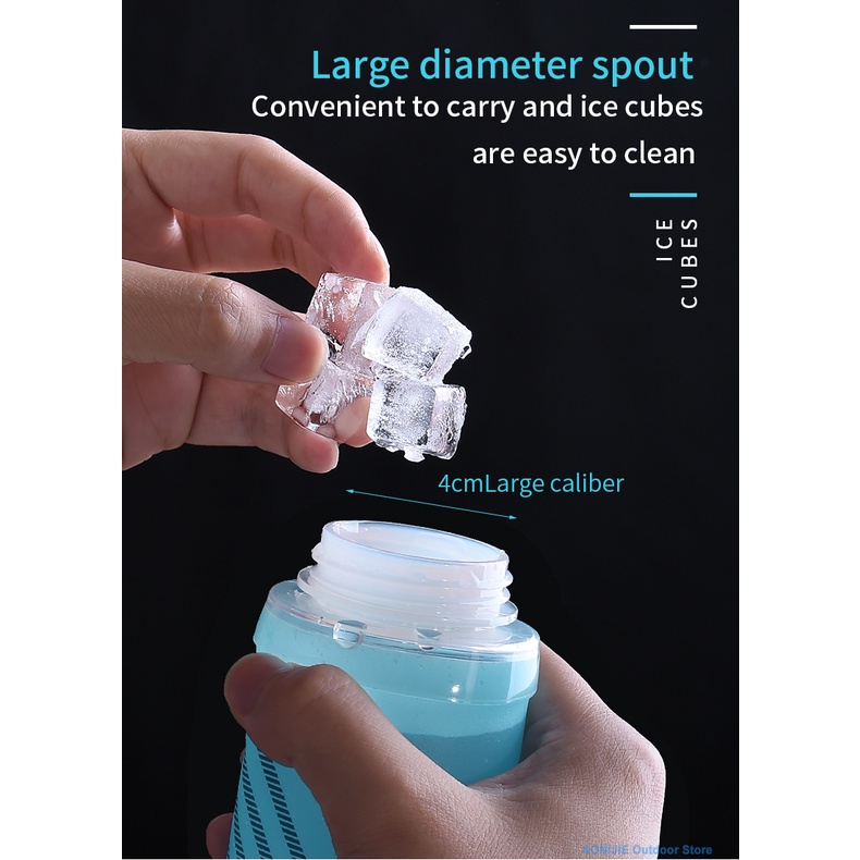 Bình nước mềm AONIJIE SD24 500ml không chứa BPA đầu xoay/ đầu kéo tiện lợi