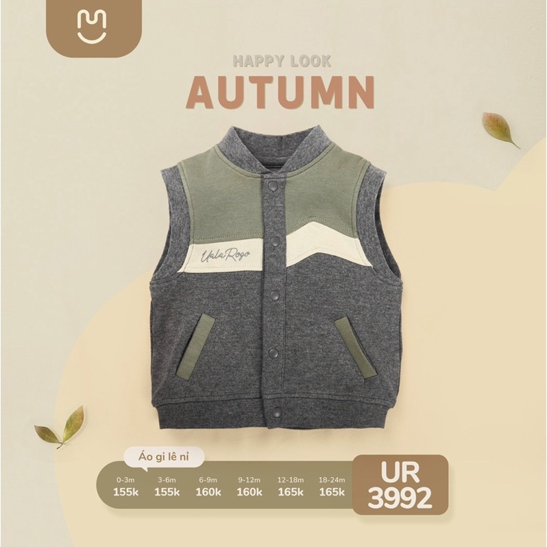 Áo Gile UalaRogo Chất Nỉ Cho Bé Trai/ Bé Gái