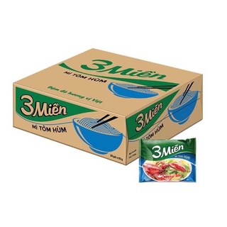 Mì 3 Miền Vị Tôm Hùm ( 1 Thùng 30 Gói ×65gram)