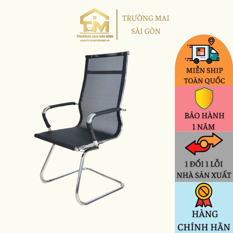 Ghế quỳ lưới cao cấp Trường Mai Sài Gòn tựa lưng nhún thư giãn thoải mái lưng thoáng mát hiện đại