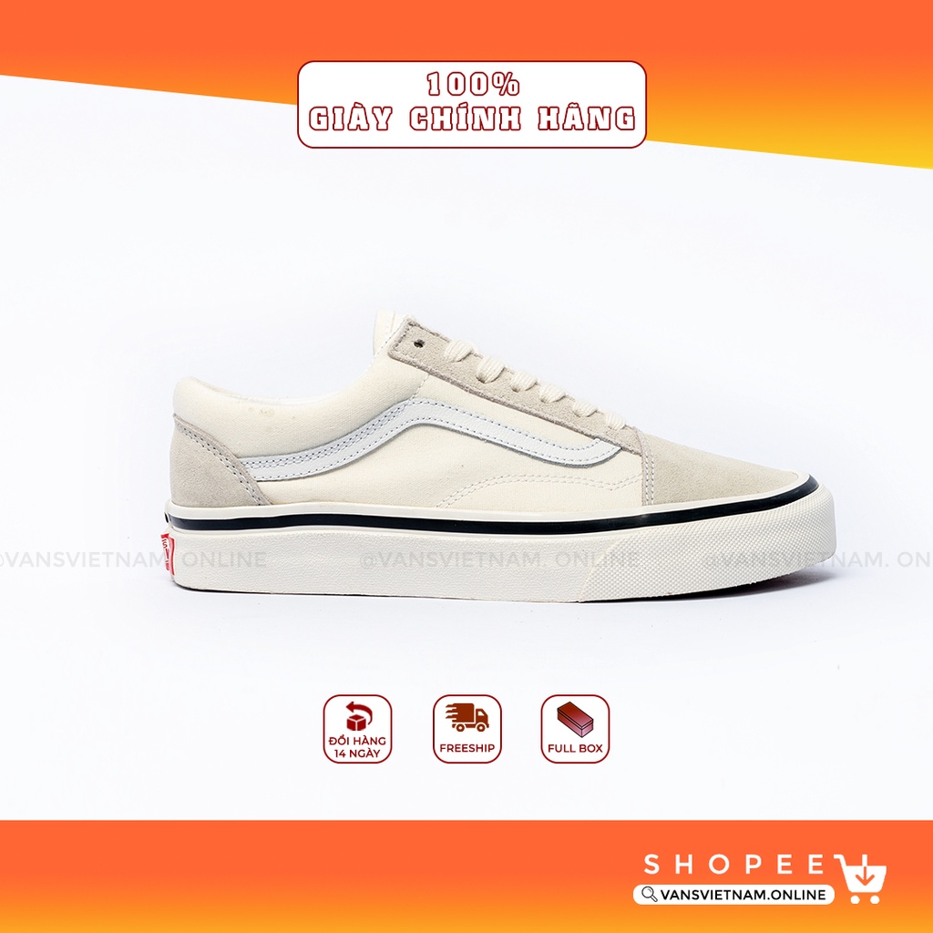 Giày Sneaker [REAL] Vans-Old-Skool-DX-Anaheim-Cream