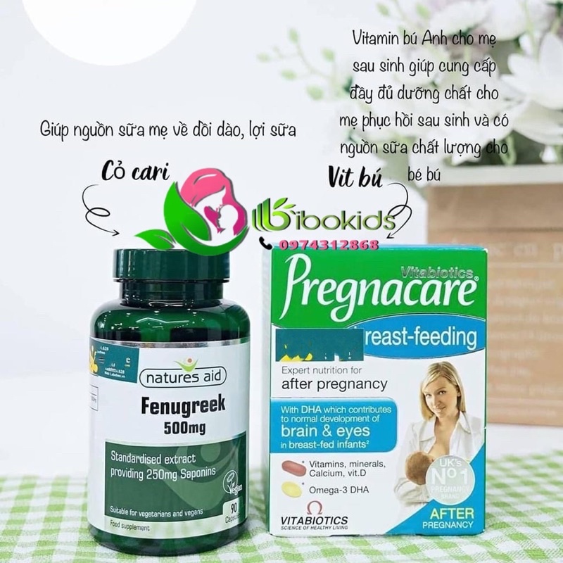 Vitamin lợi sữa cho mẹ sau sinh_Pregnacare Breast-feeding