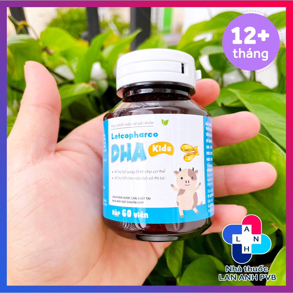 Letcopharco DHA KIDS - Bổ sung cho bé DHA tốt cho não bộ và thị lực.