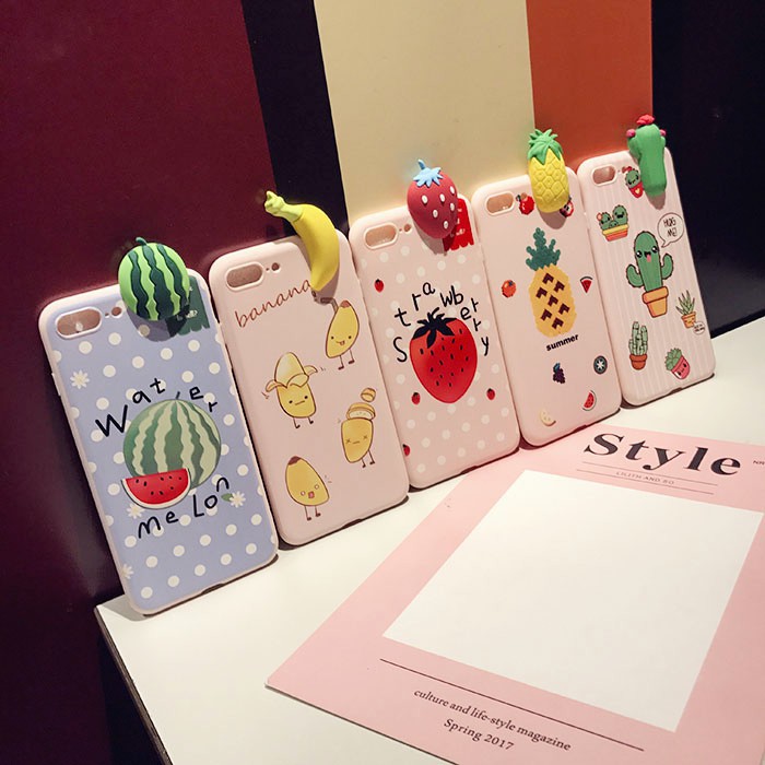 Ốp Iphone Hoa Quả Leo