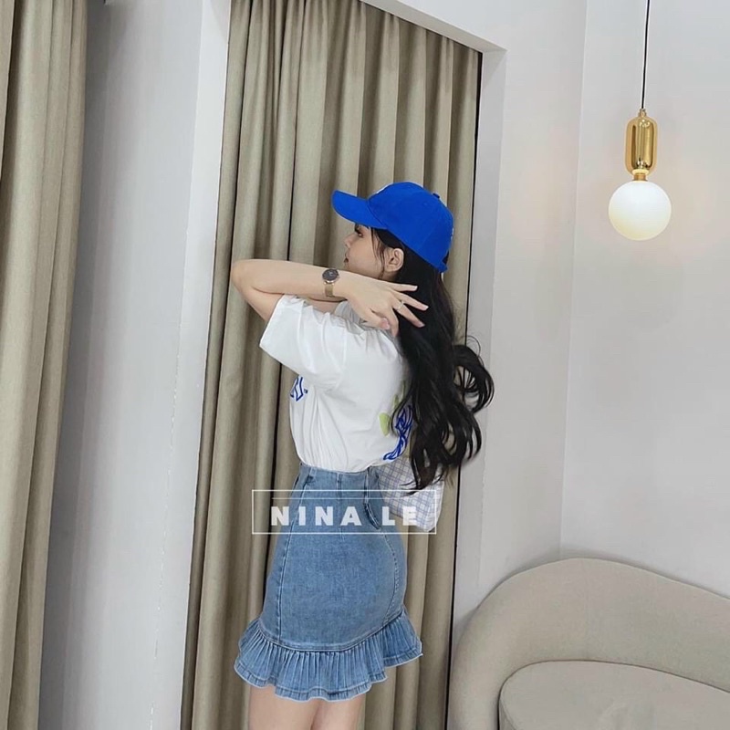 CHÂN VÁY JEANS ĐUÔI CÁ (KÈM VIDEO HÌNH THẬT) | BigBuy360 - bigbuy360.vn