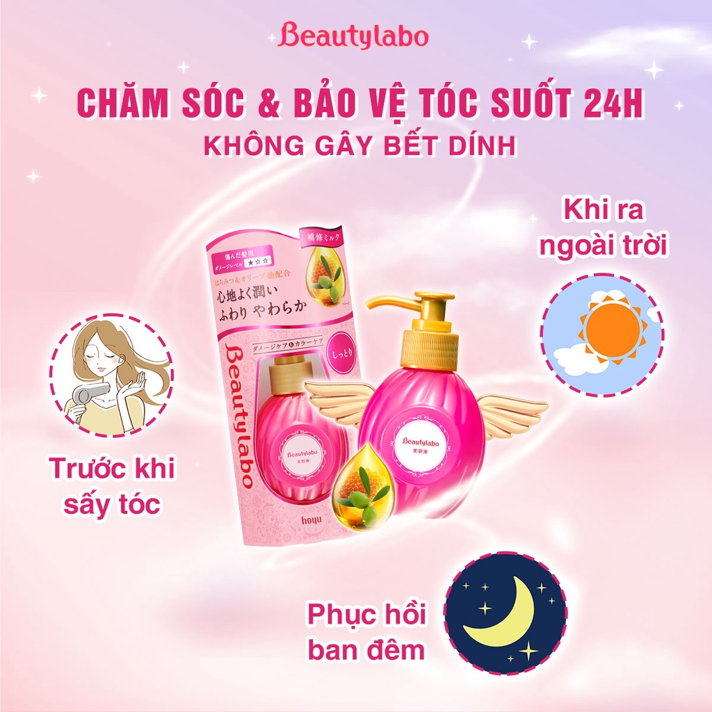 Combo thuốc nhuộm tóc 133ml và serum dưỡng tóc 120ml Beautylabo phục hồi và dưỡng tóc mềm mượt