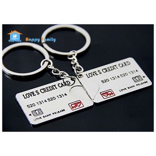 Móc chìa khóa cặp quà tặng nam nữ thẻ tín dụng