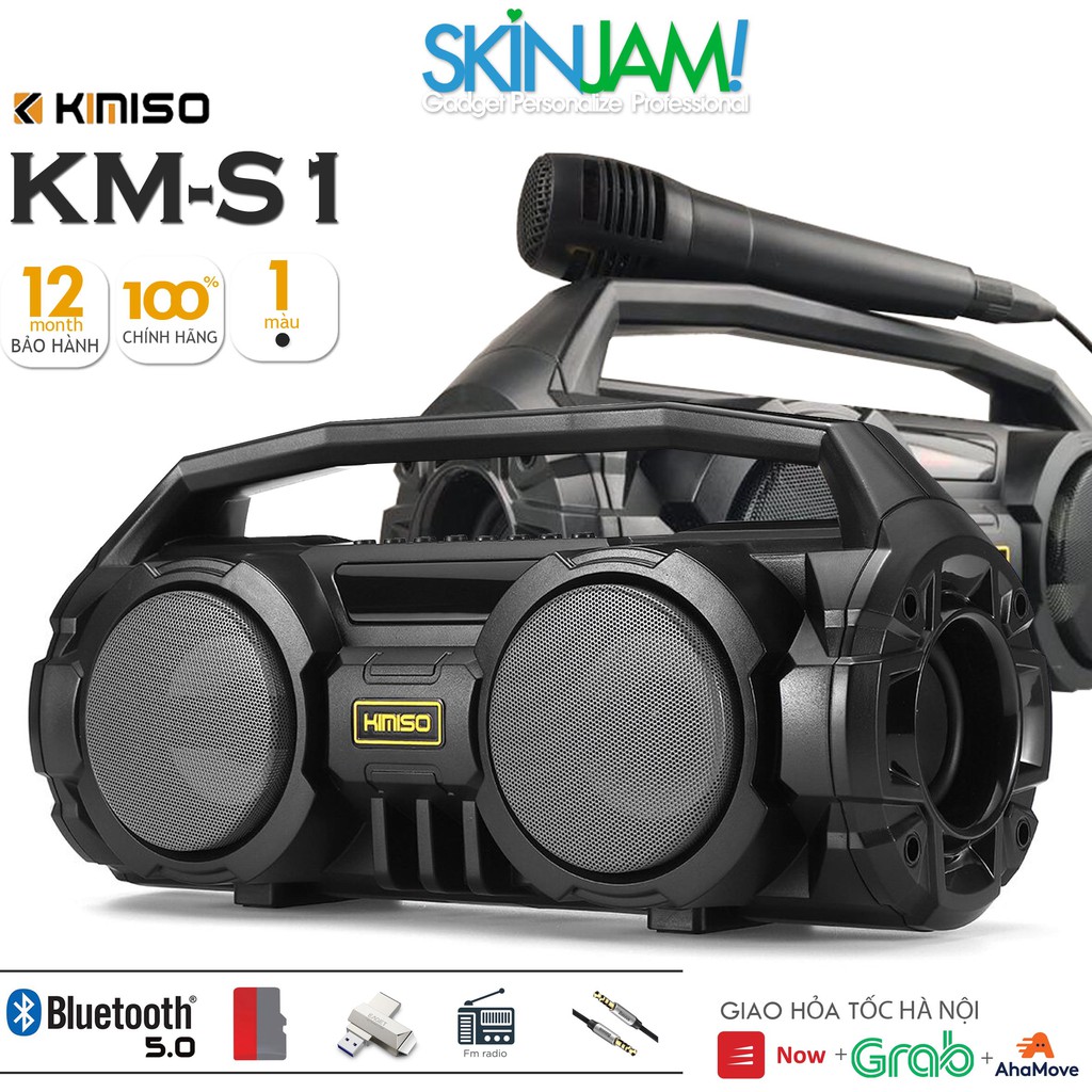 Loa Karaoke Bluetooth Kimiso KM-S1 Tặng Kèm Micro Có Dây Cắm Trực Tiếp