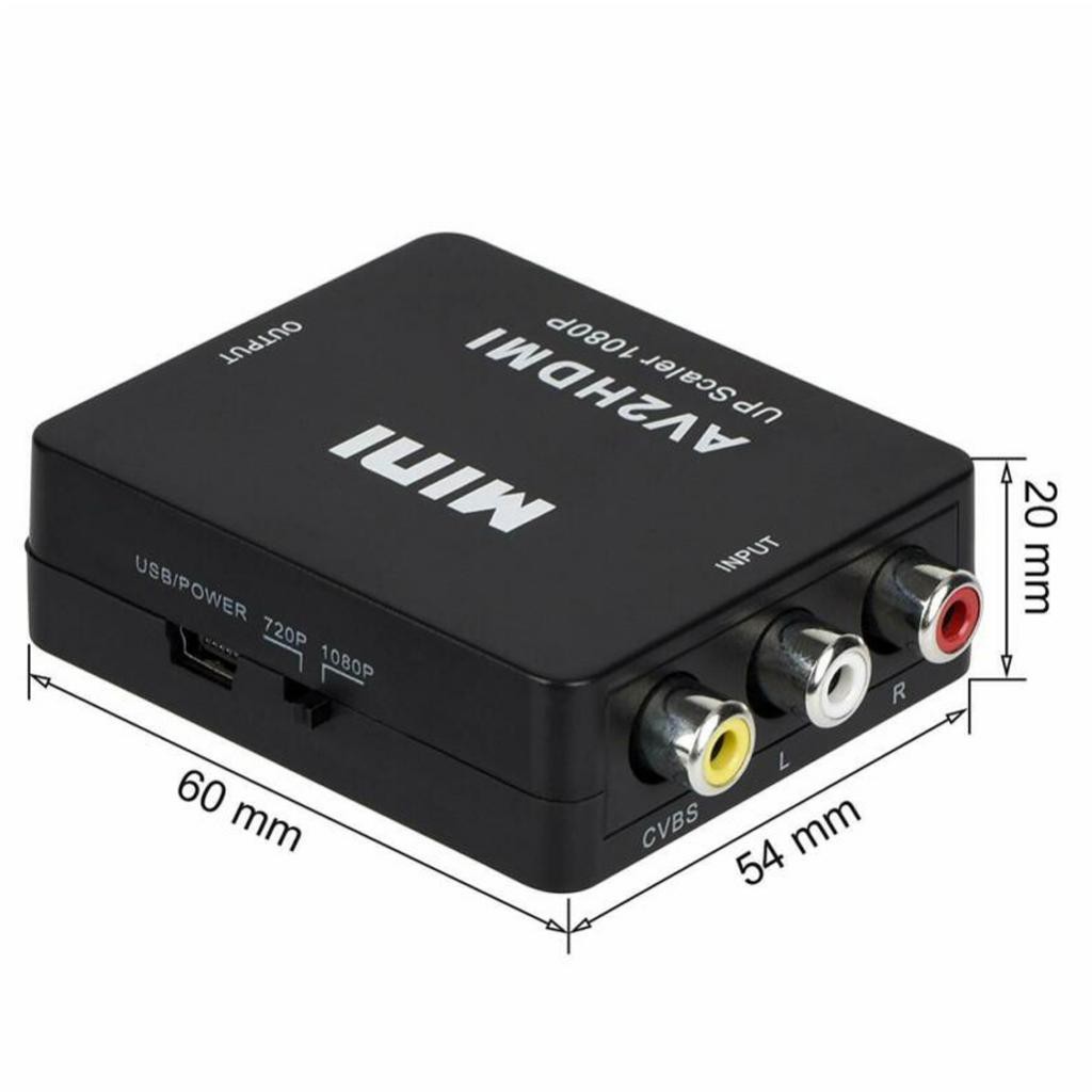 Cáp Chuyển 1080p Hdmi Sang Av Cvbs 3 Rca