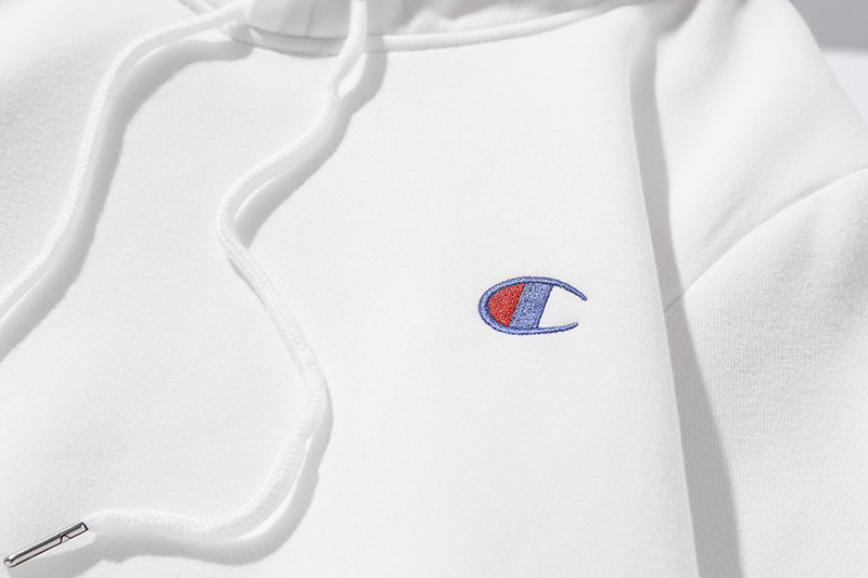 Áo hoodie Champion lót nhung cotton ngoại cỡ thêu chữ thời trang cho nam nữ