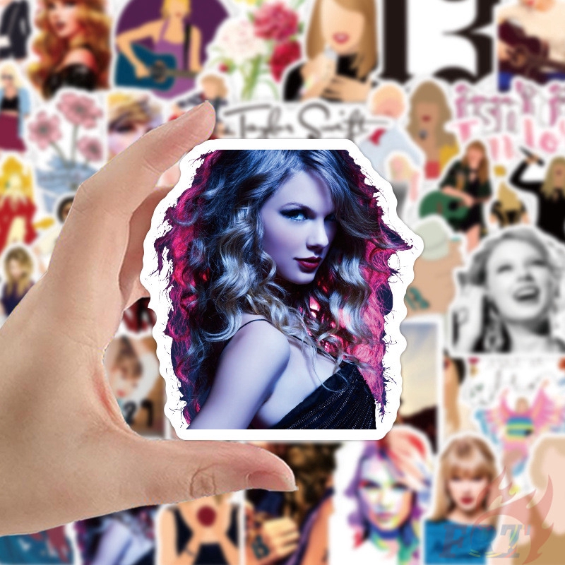 Bộ 52 miếng decal dán trang trí hình ca sĩ Taylor Swift