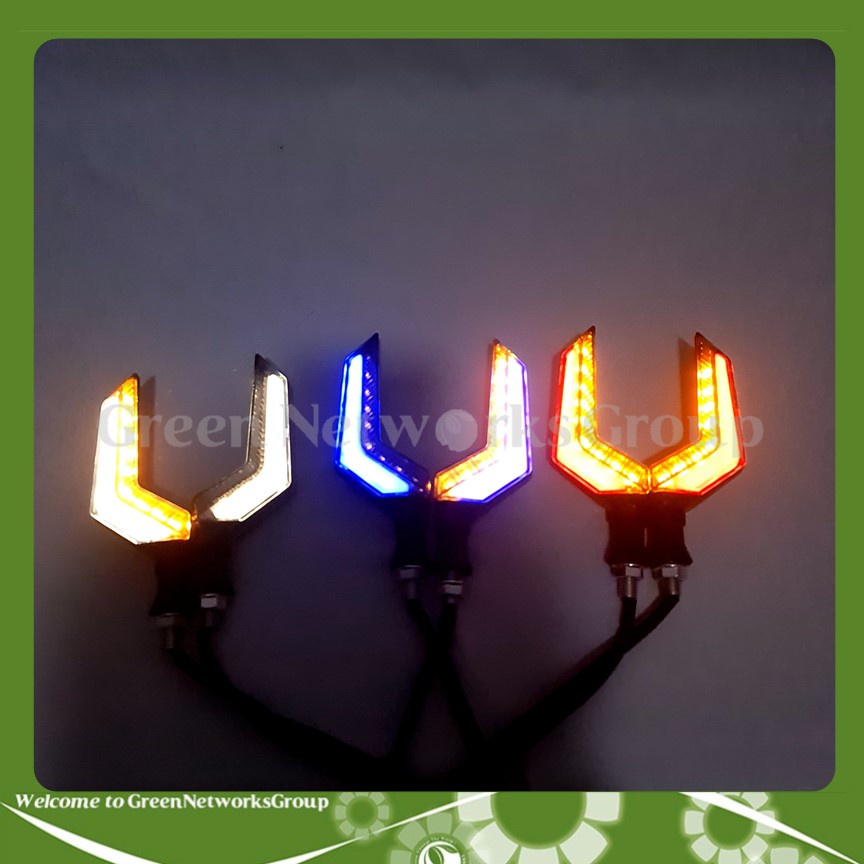 Đèn xi nhan led hiệu ứng dòng chảy gắn xe máy Greennetworks