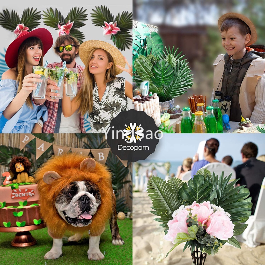 Set 5 Lá Cọ Nhân Tạo Trang Trí Nhà Cửa / Tiệc Cưới