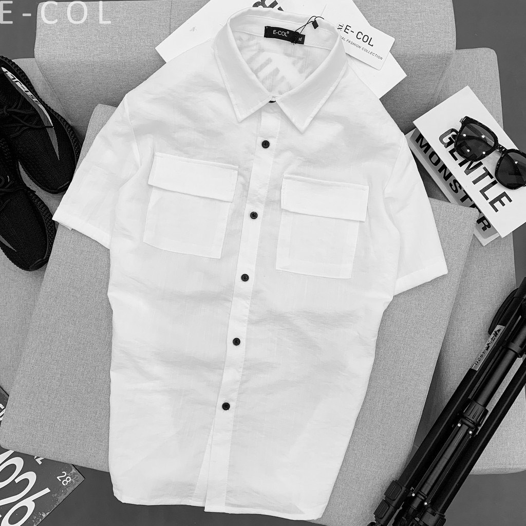 Áo đũi nam cộc tay, áo sơ mi đũi nam cộc tay cao cấp cổ bẻ chất đũi mát mẻ Y2 | BigBuy360 - bigbuy360.vn