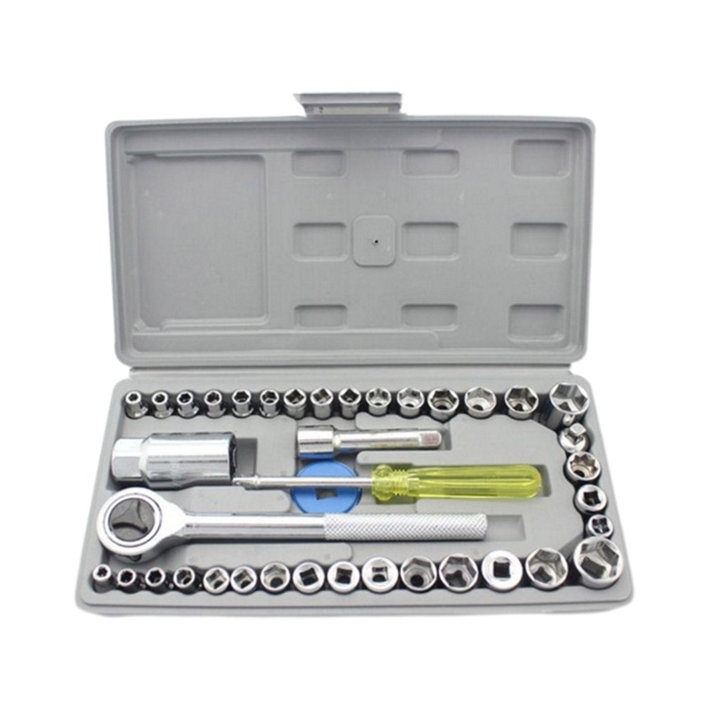 Bộ Cờ Lê 40 Món 1 / 4 '' Chuyên Dụng Cho Sửa Chữa Xe Mô Tô