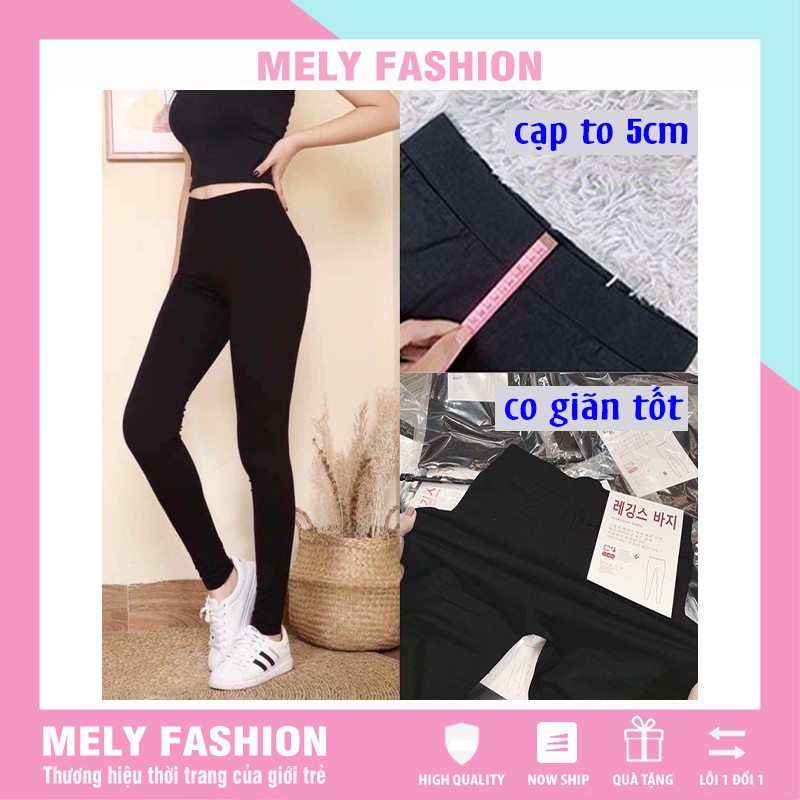 Quần legging hàn nữ cao cấp cạp cao tập gym yoga co giãn 4 chiều loại 1 vô cùng tôn dáng Mely Fashion QD07