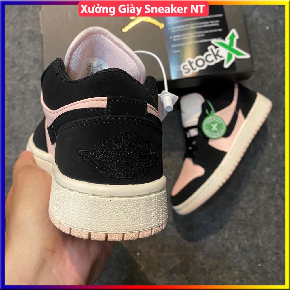 Giày 𝐉𝐨𝐫𝐝𝐚𝐧 1 hồng đen nữ, Giày thể thao JD 1 cổ thấp Black Guava Ice hồng đen bản đẹp full box bill | BigBuy360 - bigbuy360.vn