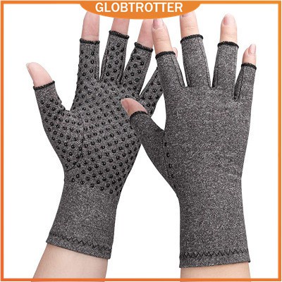 Globetrotter【COD &amp; Hàng sẵn sàng】Găng tay nén màu xám chơi thể thao giảm đau khớp cổ tay